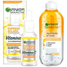 pack-garnier-serum-express-aclara-30ml-agua-micelar-en-aceite-skinactive-400ml