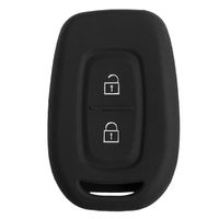 Funda Protectora de Llave Emisor en Silicona de color negro 02 Botones para Renault