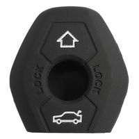Funda Protectora de Llave Emisor en Silicona de color negro 03 Botones para BMW