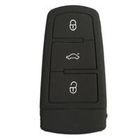 Funda Protectora de Llave Smart en Silicona de color negro 03 Botones para Volkswagen