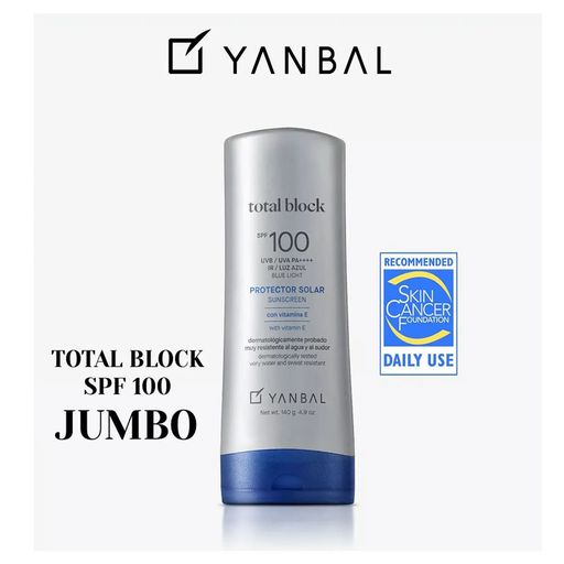 Protector Solar Yanbal Jumbo Total Block SPF100 140g | plazaVea -  Supermercado