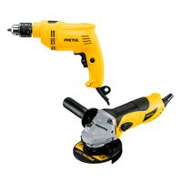 Taladro Percutor 1/2"" 550W 26119 Pretul + Amoladora 4 1/2"" 700W 22360 Pretul