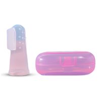 Cepillo Dedal de Silicona para Dientes y Encías | Rosado