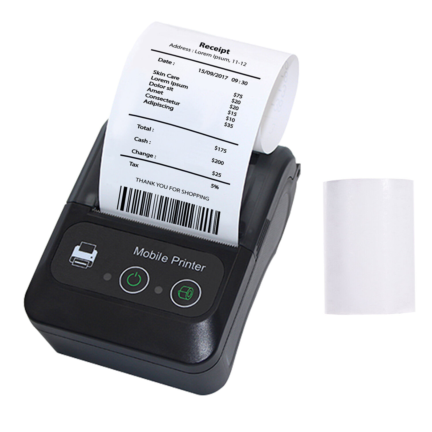 Impresora Térmica Cx-583 203Dpi 2 Pulgadas 58Mm Portátil Mini Usb+Bluetooth