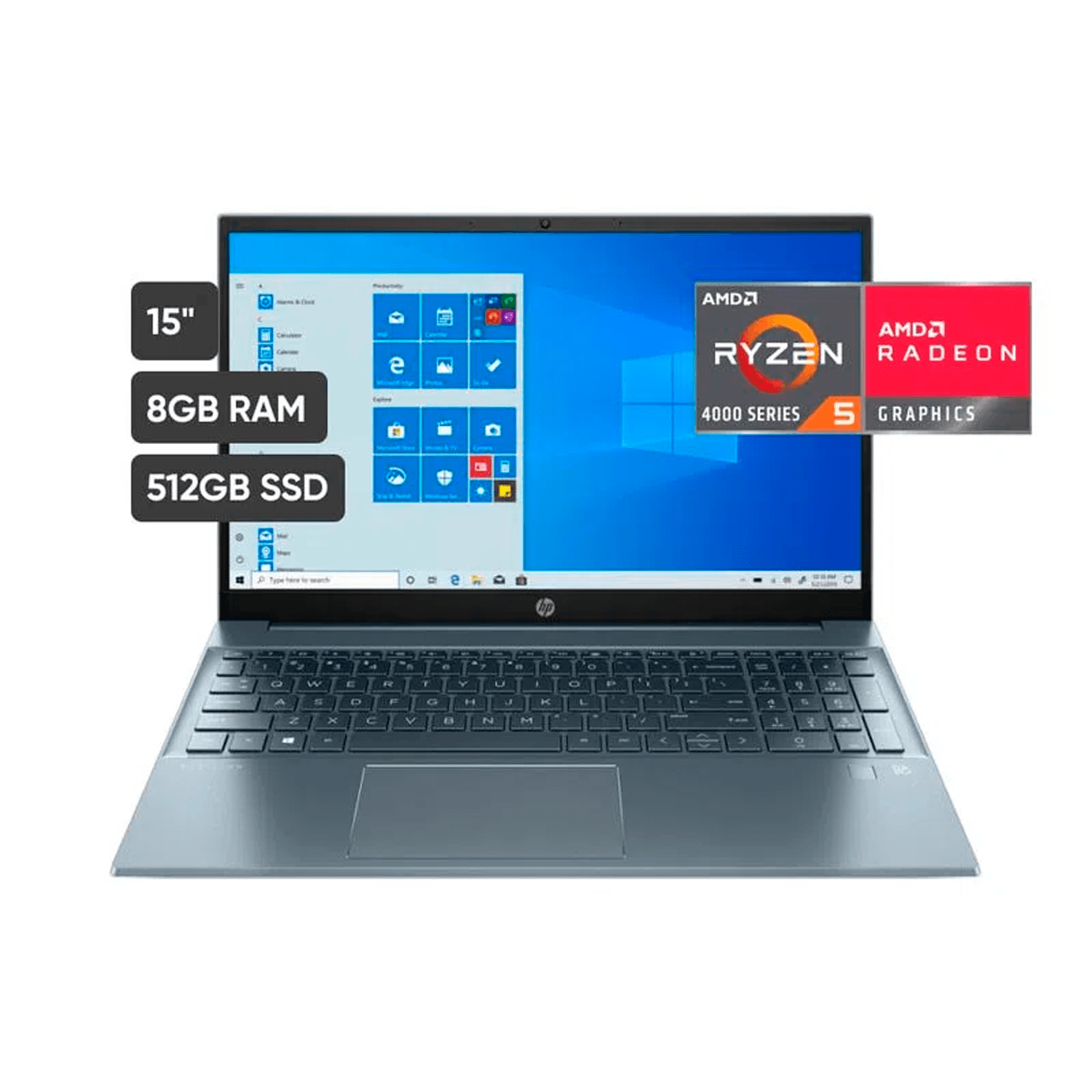 Laptop HP Pavilion 15-eh0022la AMD Ryzen 5 8GB RAM 512GB SSD 15.6"