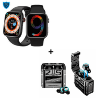 Combo Smartwatch I9 Pro Max S Negro + Audífonos Gamer M25