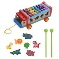 Xilófono bus encaje de animales