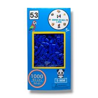 Cajita de Colores Hama Beads de 1000 Unidades Midi 5mm Azul