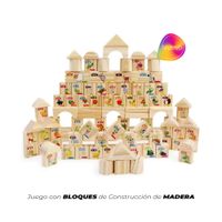 Bloques de Madera de Construcción Alfanuméricos