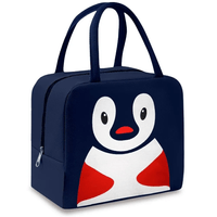 Lonchera Térmica Fiambrera para Niños Diseño Pingüino Azul 067L