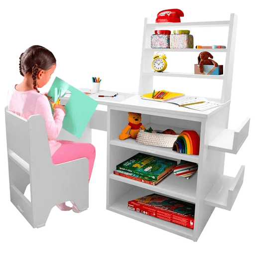 HOMCOM Estantería para niños, organizador de almacenamiento de juguete -  VIRTUAL MUEBLES