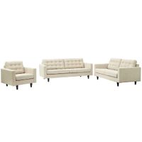 Juego de Sala 3 2 1  Lissandra Alto Hogar Beige