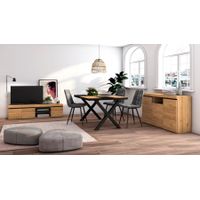 Mesa para TV Rústica Leopoldo color Duna TU MESITA