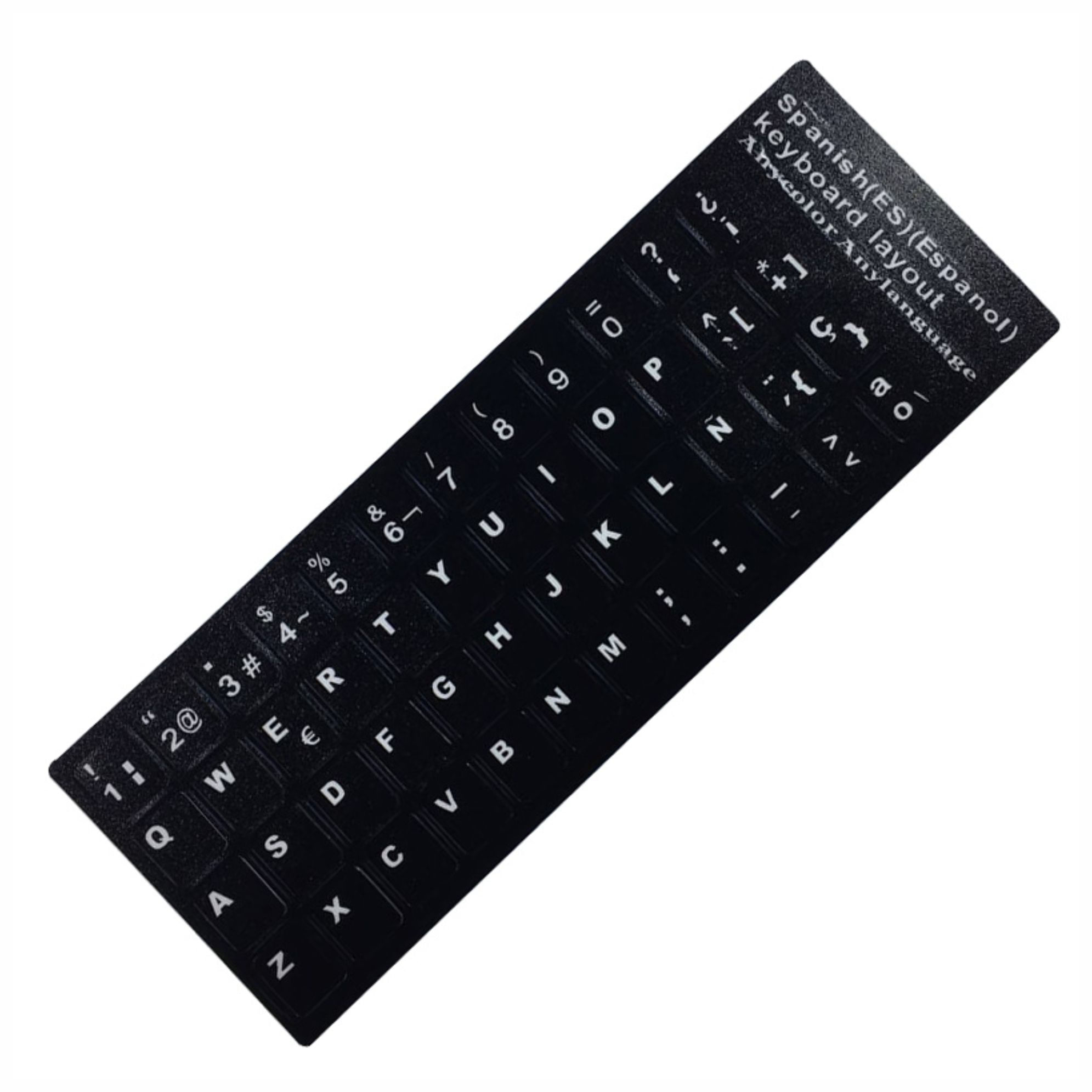 Set Stickers de PVC para Convertir Teclado a Español Pegatinas Adhesivos