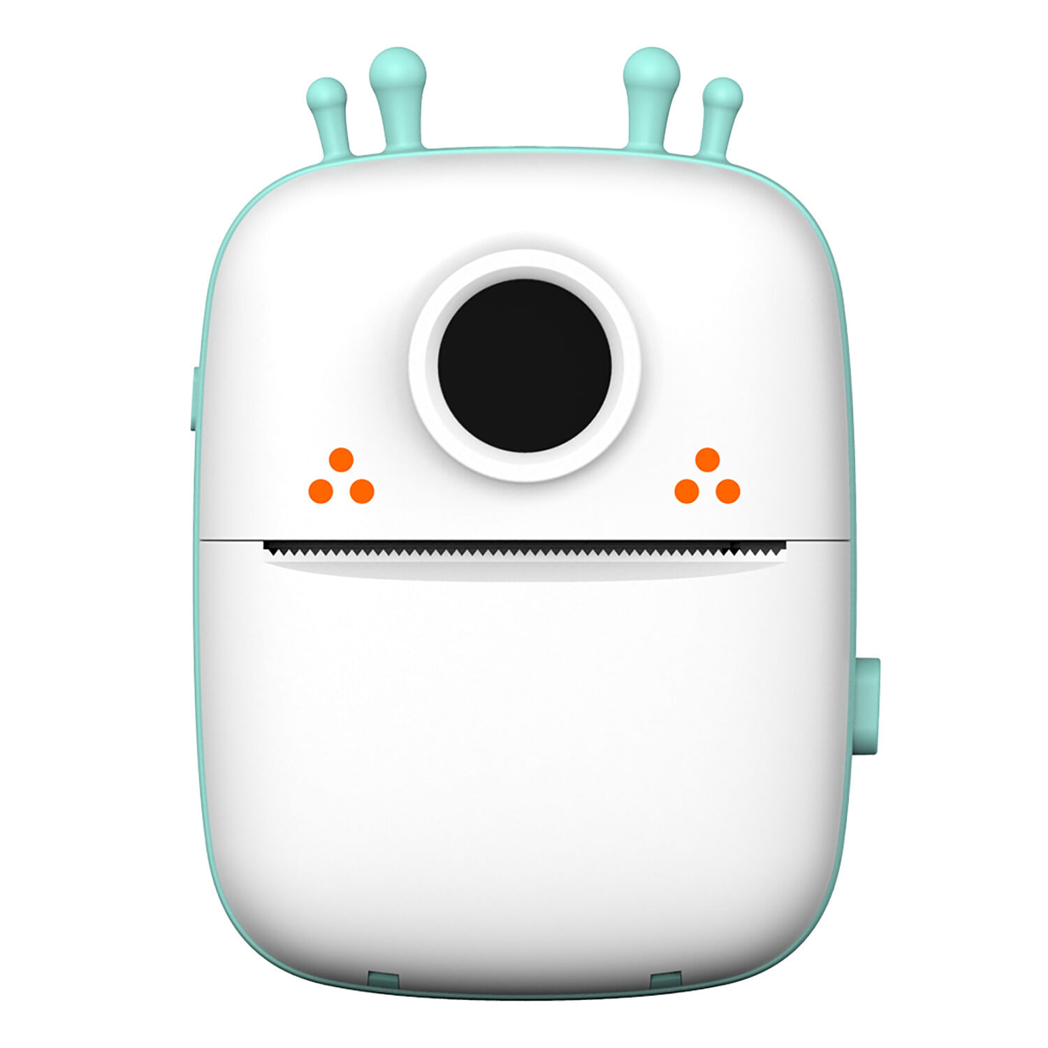 Impresora Térmica Bluetooth Alimentación De Papel Azul