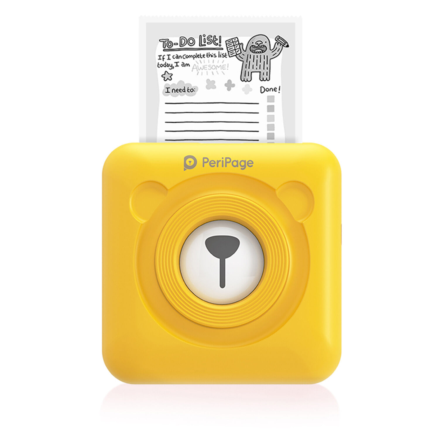 Impresora Térmica Ericsson A6 Portátil Mini Bluetooth Amarilla