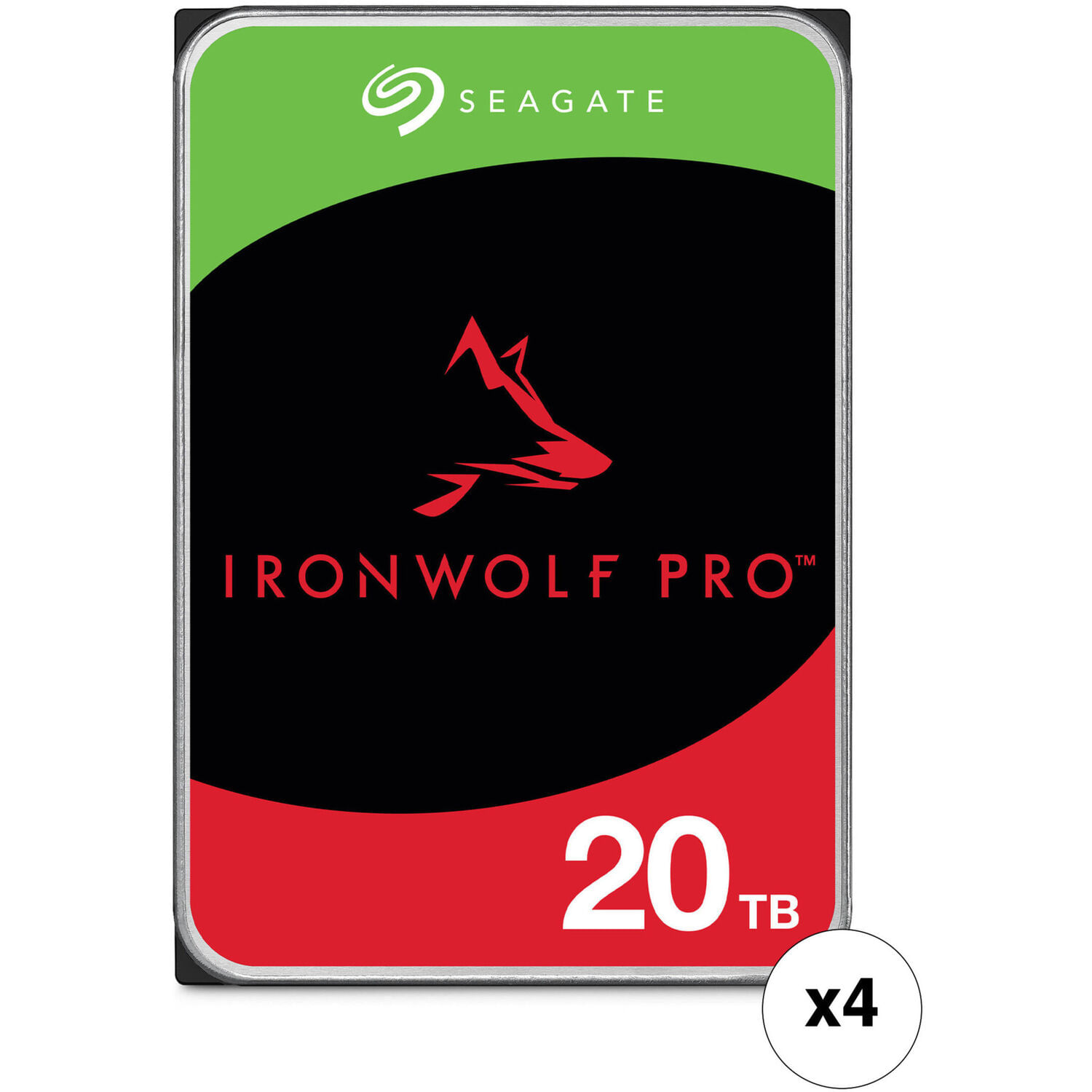 Disco Duro Interno Nas Seagate Ironwolf Pro 20Tb 7200 Rpm Sata Iii 3.5 Cmr Retail 4 Pack