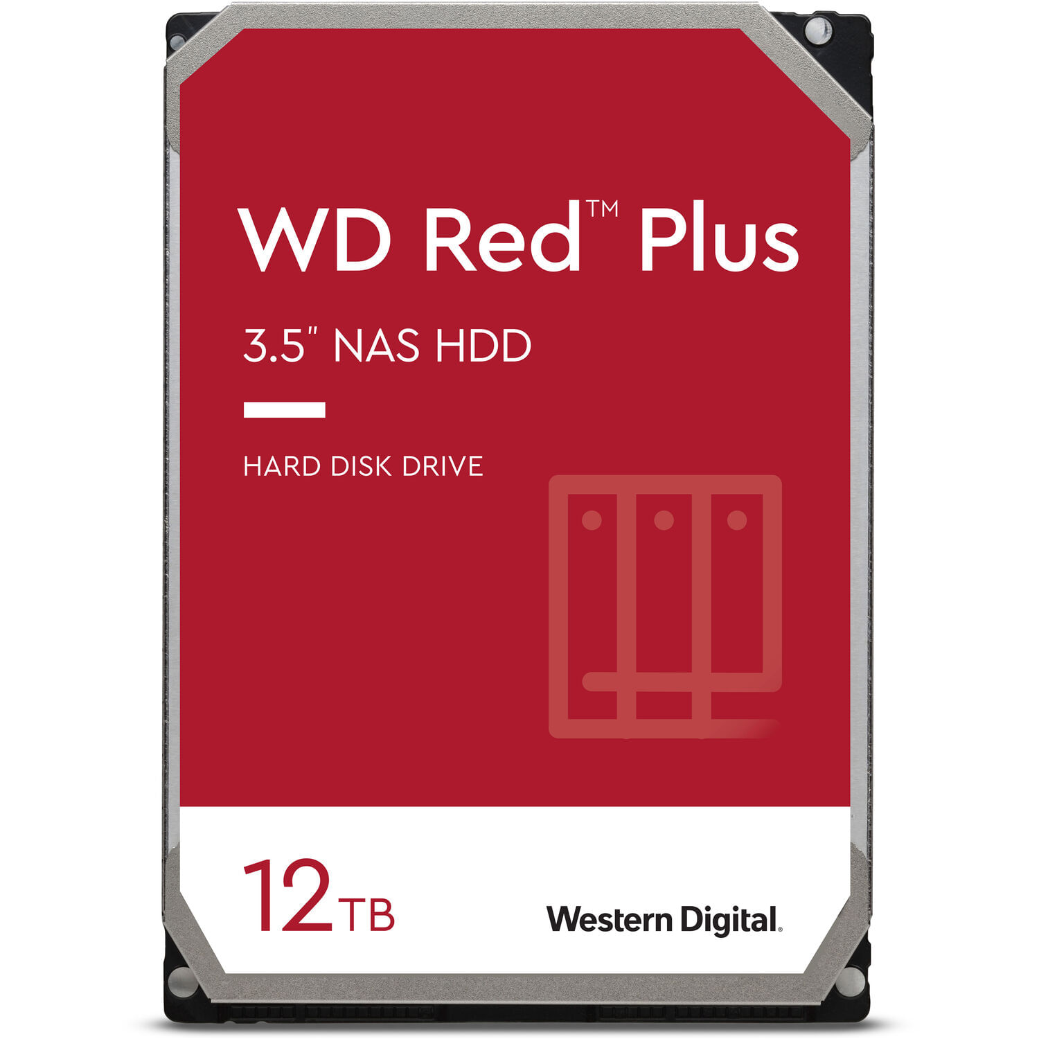 Disco Duro Interno Wd 12Tb Wd120Efbx Red Plus Sata Iii 3.5 para Nas Cmr Retail