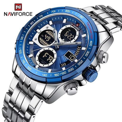 Reloj Naviforce Acero Plateado y Azul NAV 49 plazaVea Supermercado