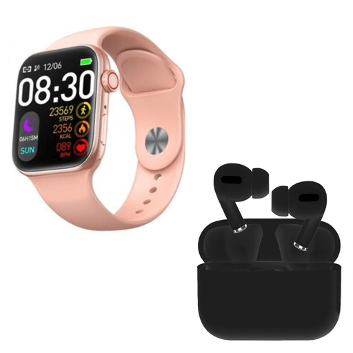 Pack Smartwatch T900 Pro Max L Serie 9 Rosado y Aud fonos I13 Pro