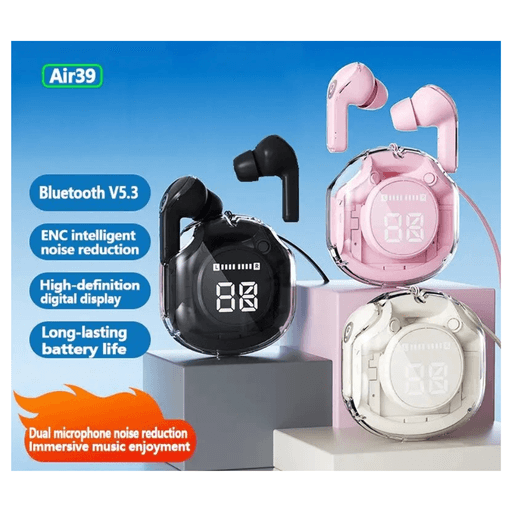 Audífonos Inalámbricos Bluetooth Reducción de Ruido Air 39 - Negro