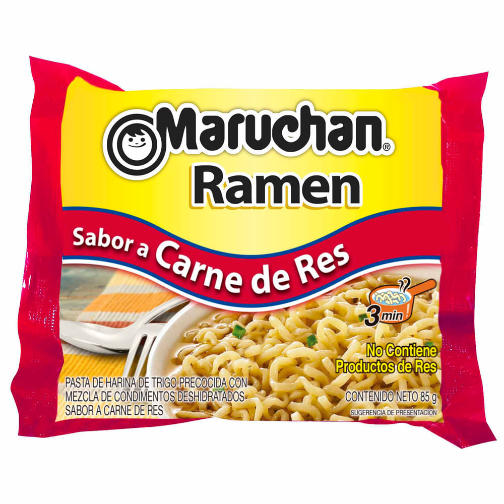Sopa instantánea MARUCHAN Carne Bolsa 85g