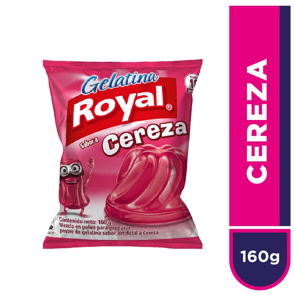 Gelatina ROYAL Sabor a Cereza Bolsa 160g
