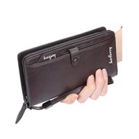 Billetera Larga de Hombre Elegante Baellery Café