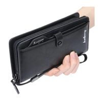 Billetera Larga de Hombre Elegante Baellery Negro