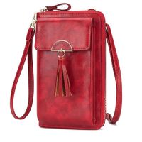 Morral de Mujer Elegante Cuero PU Rojo