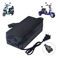 Cargador Para Moto Eléctrica Citycoco con Batería de Litio de 60V Salida 67.2V 5A