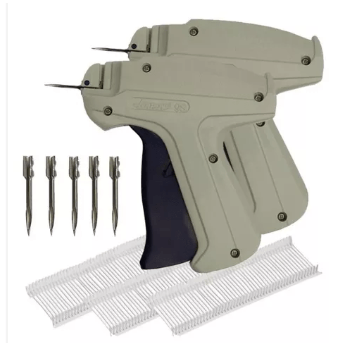 2 Und de Pistola Etiquetadora para Ropa con 5000 Precintos Y 5 Agujas de Repuesto