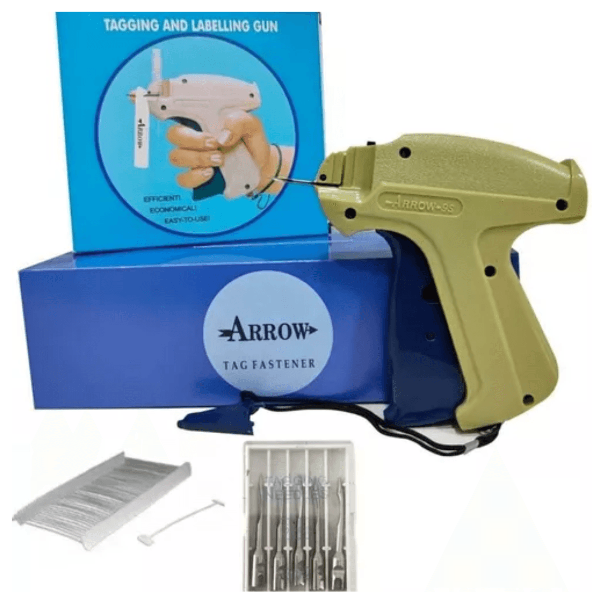 Kit de Pistola Etiquetadora Arrow Ropa con 5000 Balines Y 5 Agujas