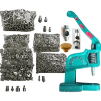 Kit de Maquina Remachadora con Broches de 15mm Ojales Metálicos 4mm 5mm Y 8mm Más Remache Simple 9mm