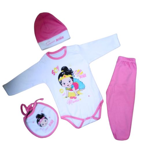 Ropa de Bebe Super Ni a Reci n Nacida Rosa Claro 0 a 4 Meses