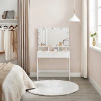 Tocador Moderno Riser Blanco con Luces R&R Muebles