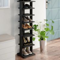 Zapatera Moderna Rimuru Negro R&R MUEBLES