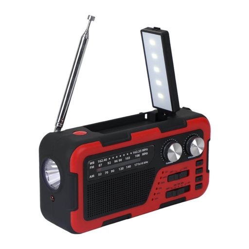 Altavoz Bluetooth con lámpara, alarma y radio FM Red Sun