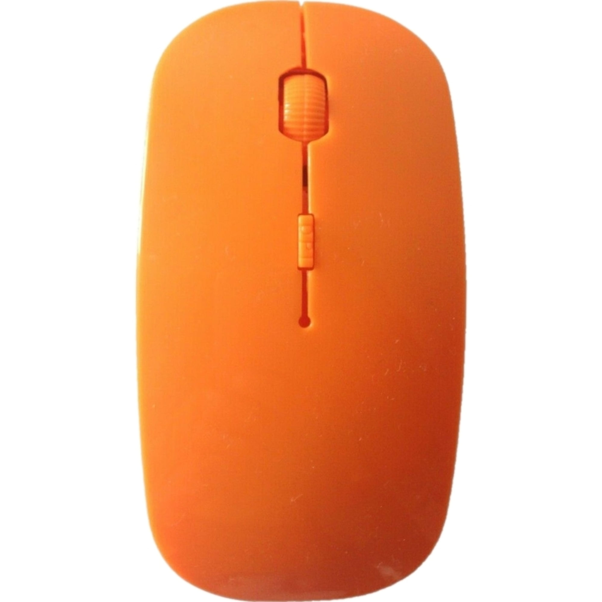 Mouse Inalámbrico Slim 4D Grande Standard - Naranja