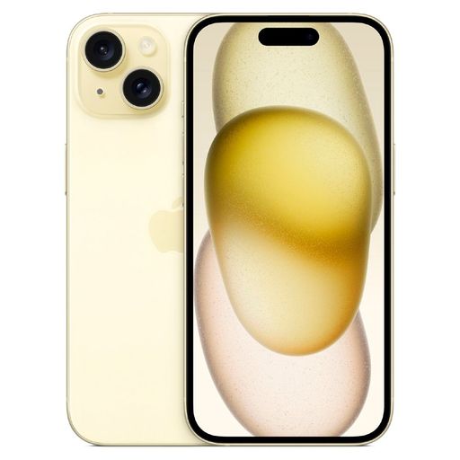iPhone 15 eSIM 128GB - Yellow + Cargador 20w Original