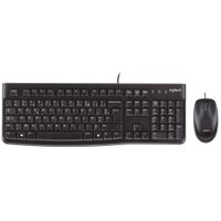 Teclado LOGITECH + Mouse MK120 USB Negro
