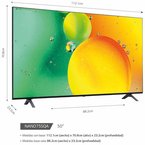 Televisor LG NanoCell 50 UHD 4K ThinQ AI 50NANO75SQA (2022)