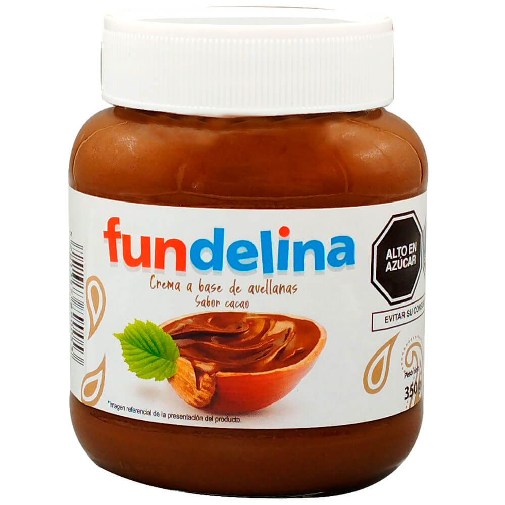 Crema de Avellanas FUNDELINA Cacao Frasco 350g