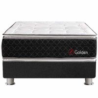 Cama Box Tarima FORLI Beauty Dream Golden Pocket Queen + 2 Almohadas + Protector