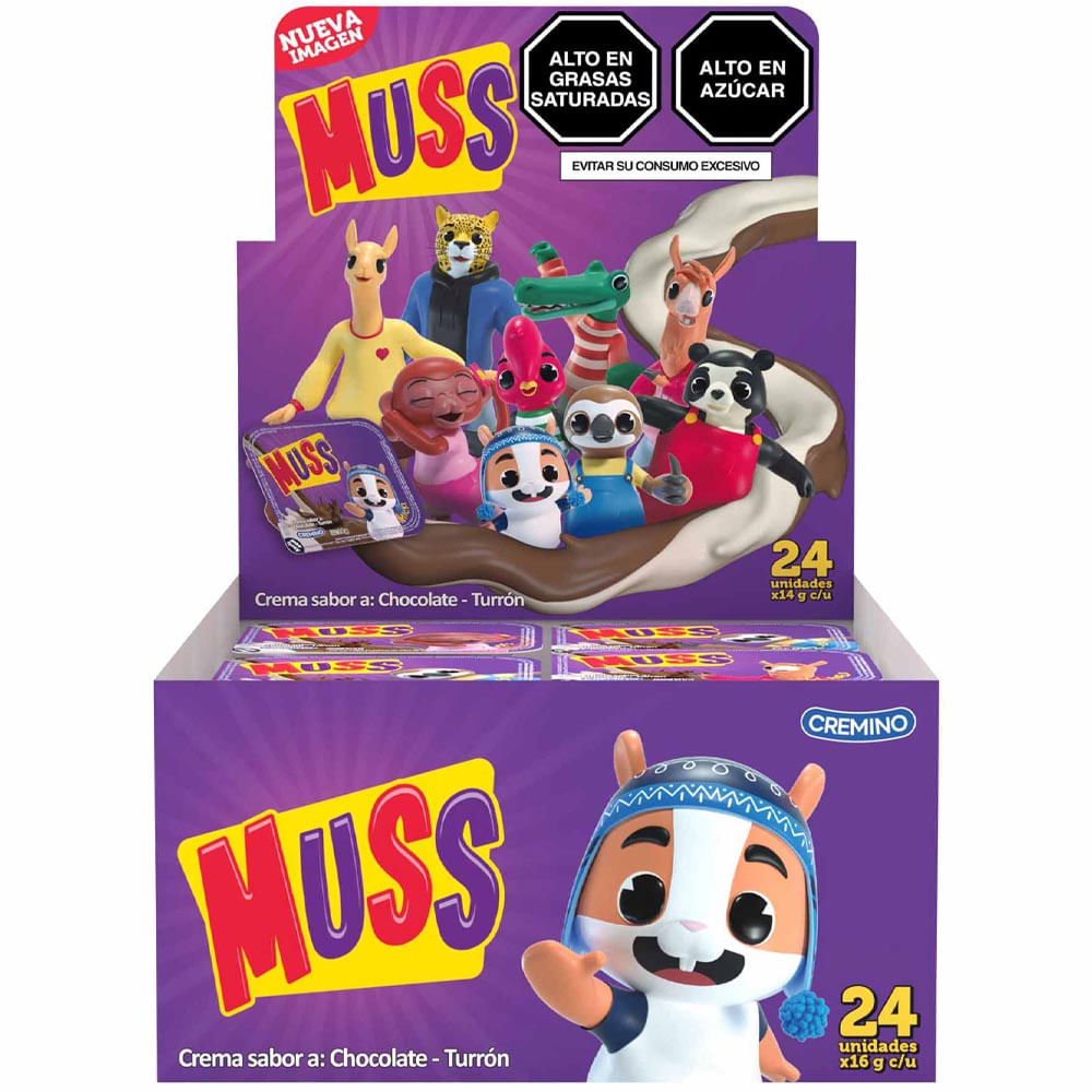 Chocolate MUSS Turrón de Chocolate Caja 24un