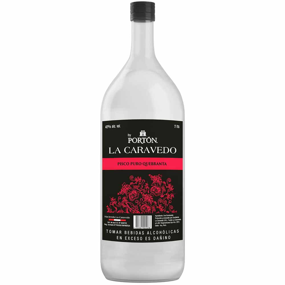 Pisco LA CARAVEDO Quebranta Botella 2L