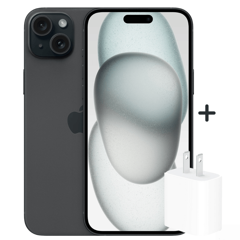 Iphone 15 128GB CHIP FISICO Dado 20W - BLACK