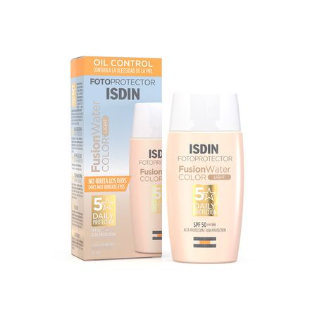 Fotoprotector ISDIN Fusion Water Color Light SPF 50+ - Frasco 50 ml Fotoprotector ISDIN Fusion Water Color Light SPF 50+
 - Frasco 50 ML