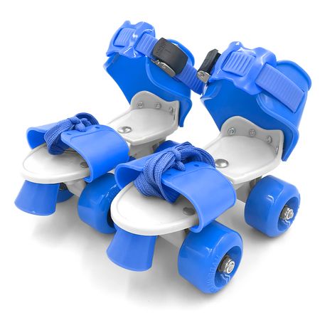 Zapatos Patines de 4 Ruedas Ajustable para Niños HL2 Azul