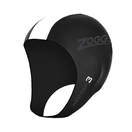 Bandana de Natación Zoggs Neo Cap 3 Unisex Negro/Blanco - XL